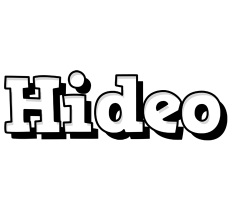 Hideo snowing logo