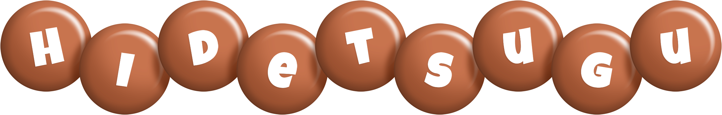 Hidetsugu candy-brown logo