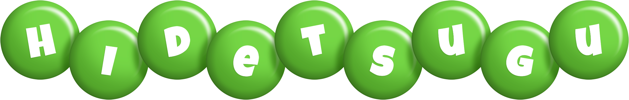 Hidetsugu candy-green logo
