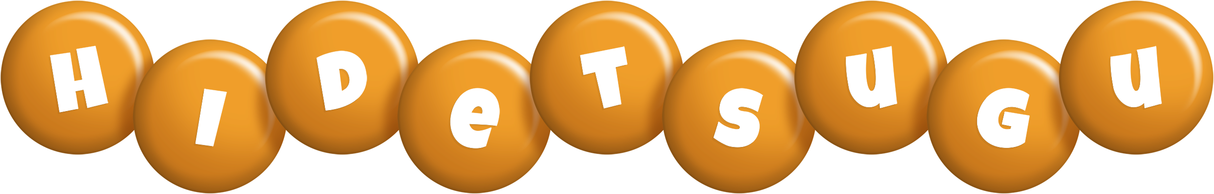 Hidetsugu candy-orange logo