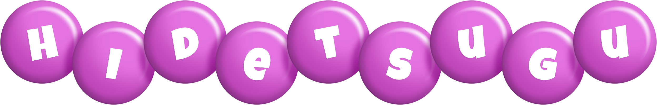 Hidetsugu candy-purple logo