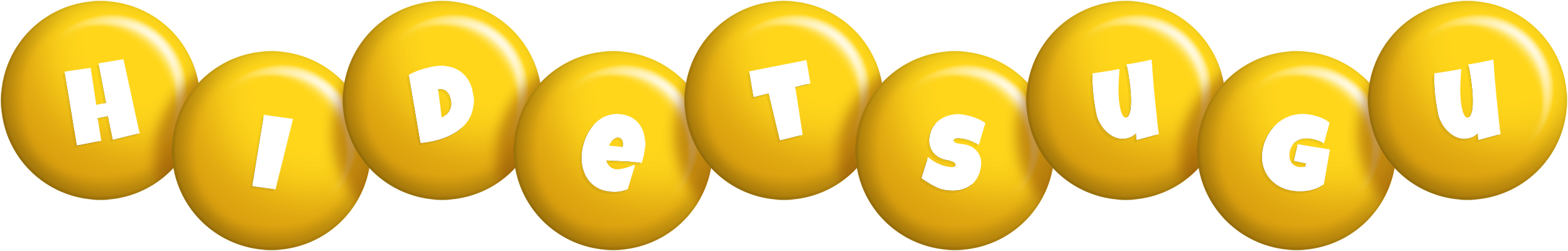 Hidetsugu candy-yellow logo