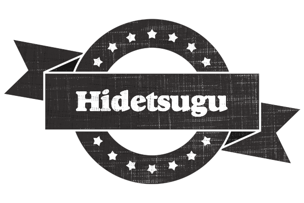 Hidetsugu grunge logo