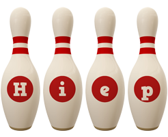 Hiep bowling-pin logo