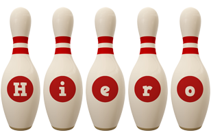 Hiero bowling-pin logo