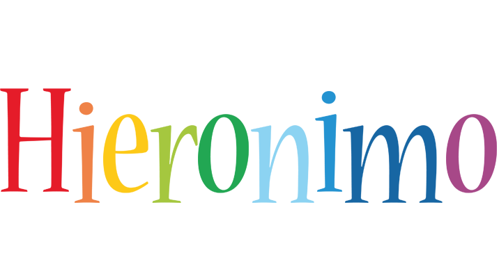 Hieronimo birthday logo