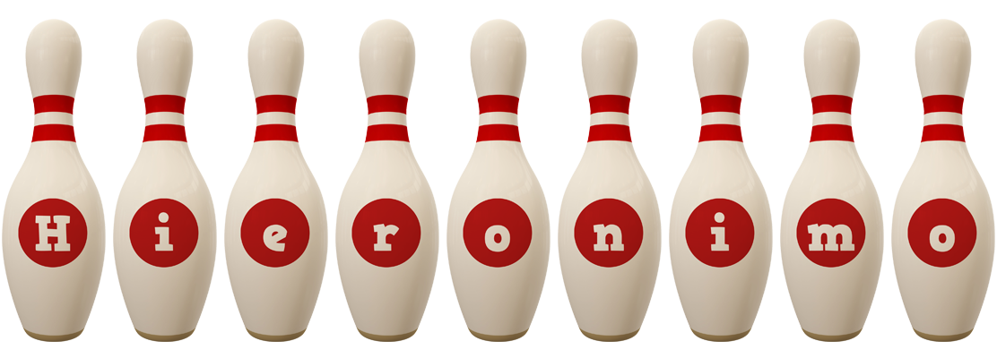 Hieronimo bowling-pin logo