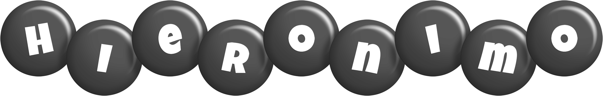Hieronimo candy-black logo