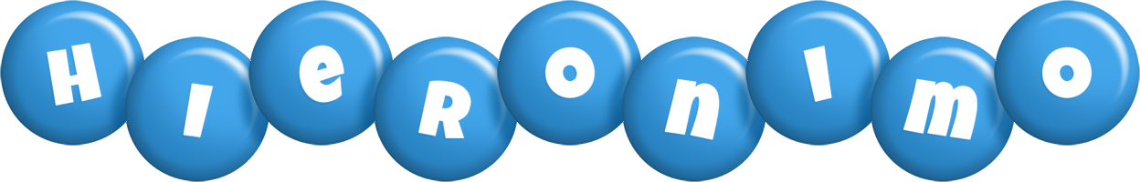 Hieronimo candy-blue logo