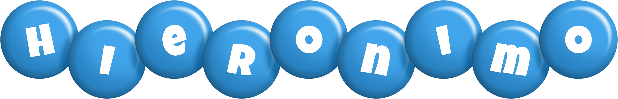 Hieronimo candy-blue logo