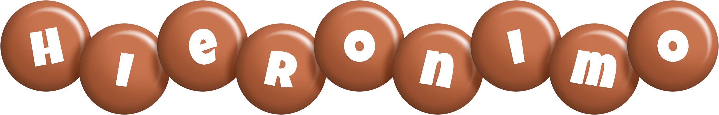 Hieronimo candy-brown logo