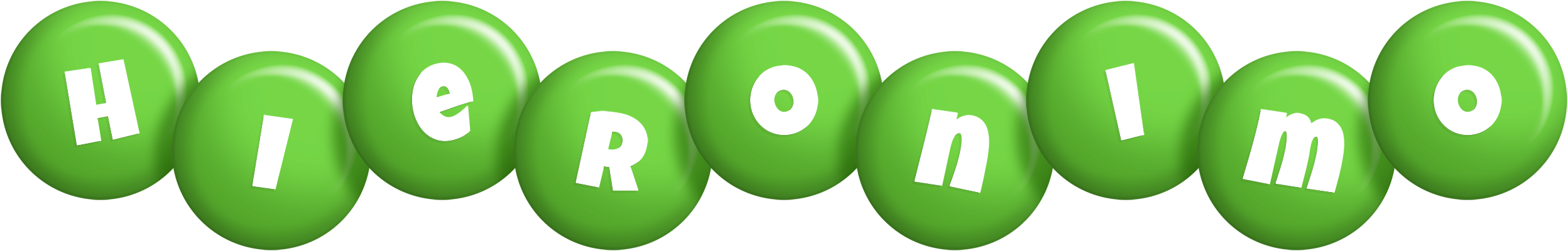 Hieronimo candy-green logo