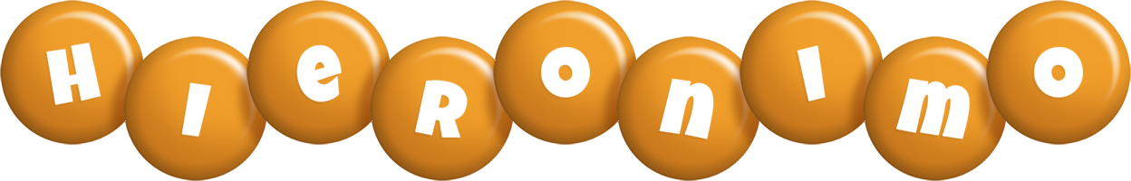 Hieronimo candy-orange logo