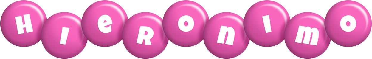Hieronimo candy-pink logo