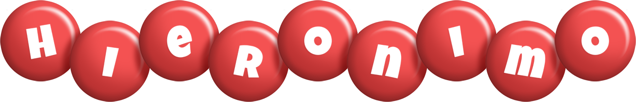 Hieronimo candy-red logo