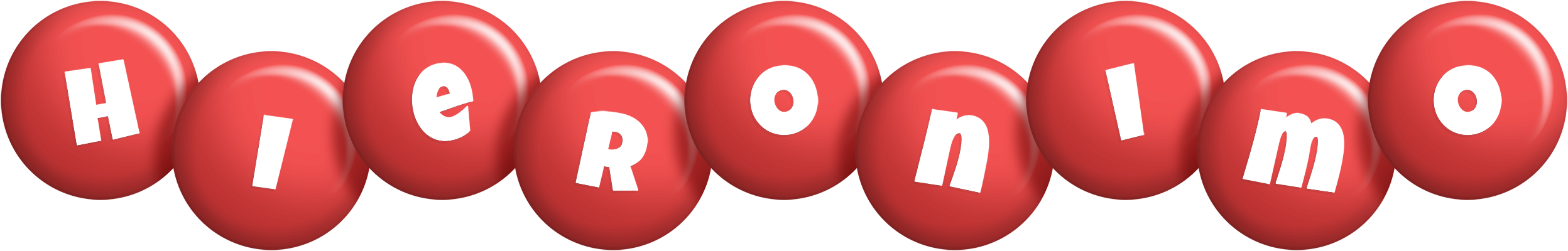 Hieronimo candy-red logo