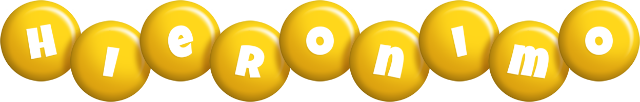 Hieronimo candy-yellow logo