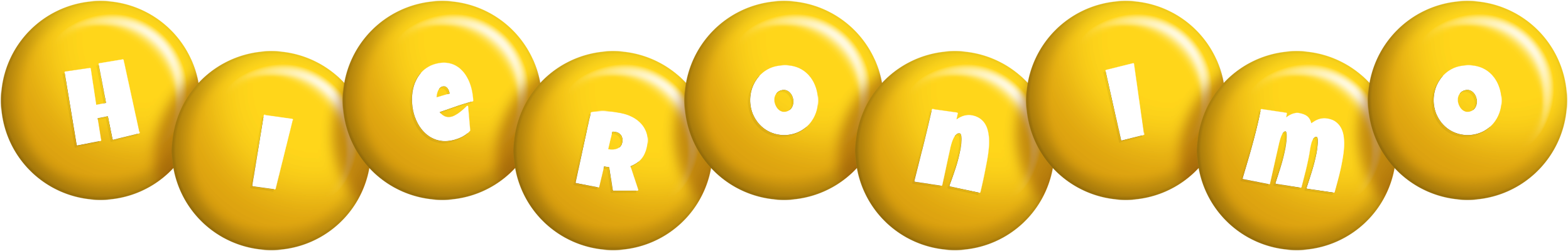 Hieronimo candy-yellow logo