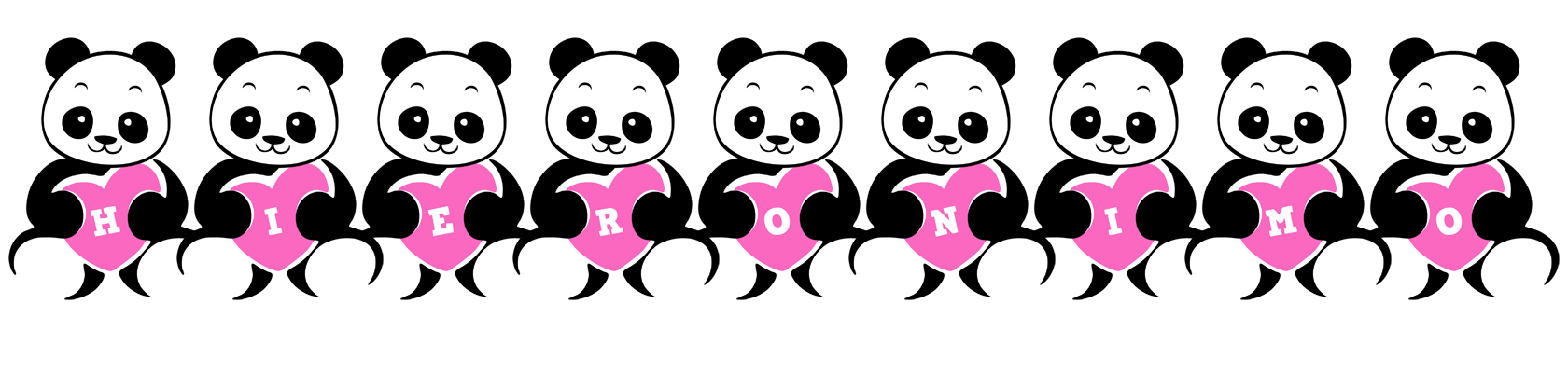 Hieronimo love-panda logo