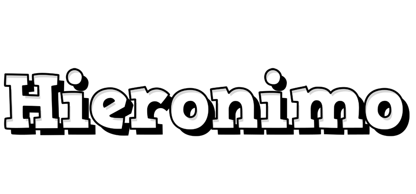 Hieronimo snowing logo