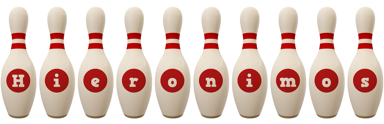Hieronimos bowling-pin logo