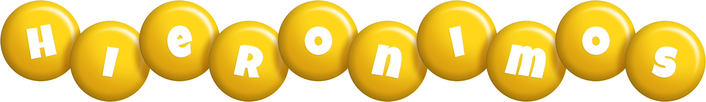 Hieronimos candy-yellow logo