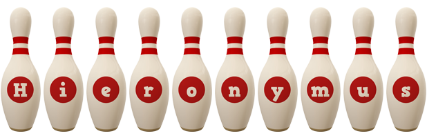 Hieronymus bowling-pin logo