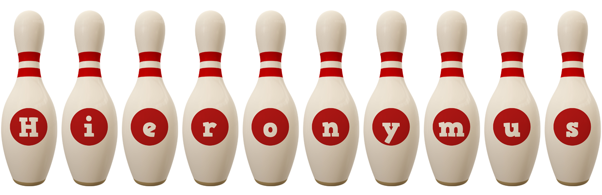 Hieronymus bowling-pin logo