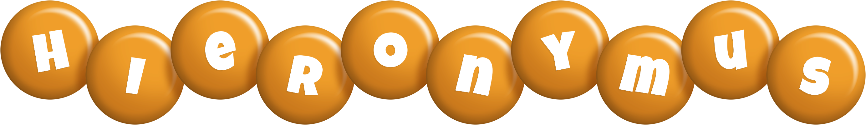 Hieronymus candy-orange logo