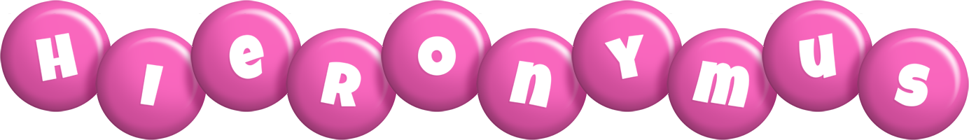 Hieronymus candy-pink logo