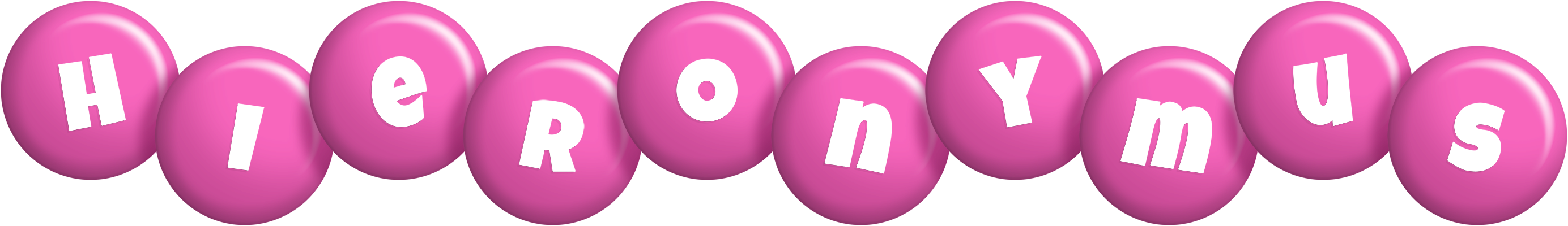 Hieronymus candy-pink logo