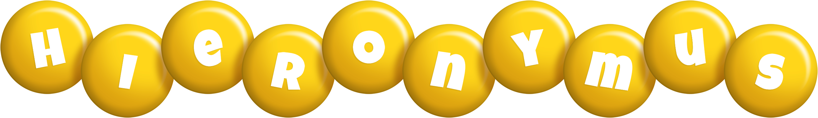 Hieronymus candy-yellow logo