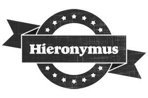 Hieronymus grunge logo