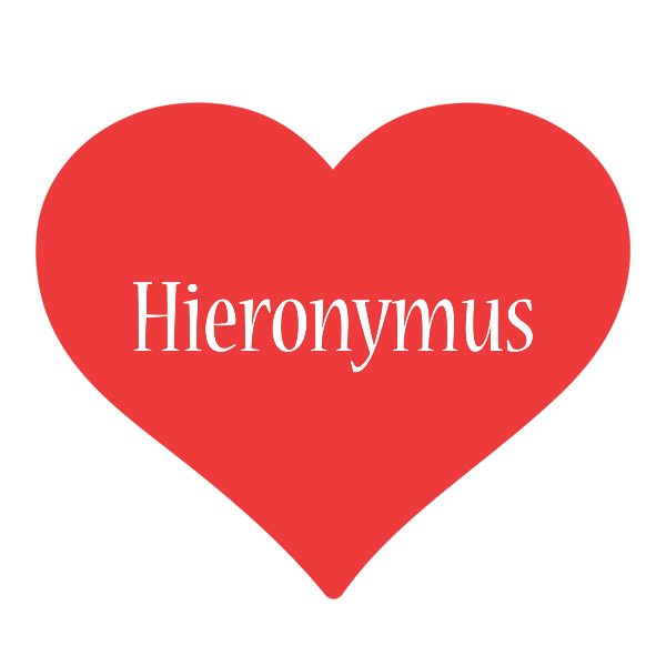 Hieronymus love logo