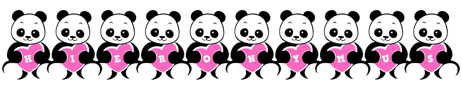 Hieronymus love-panda logo