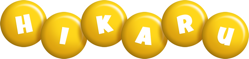 Hikaru candy-yellow logo