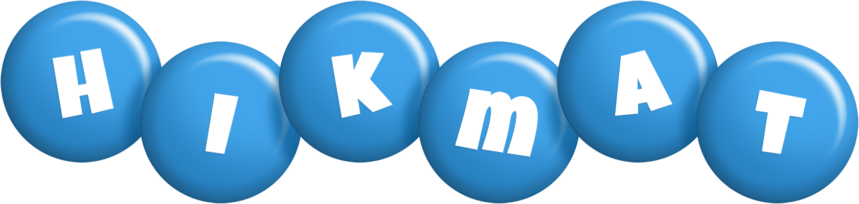 Hikmat candy-blue logo