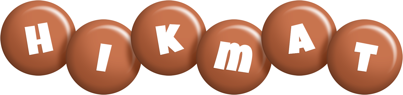 Hikmat candy-brown logo