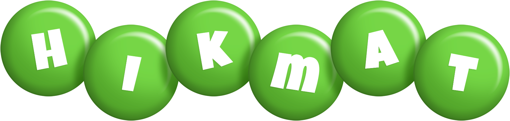 Hikmat candy-green logo