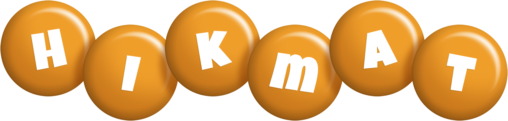 Hikmat candy-orange logo