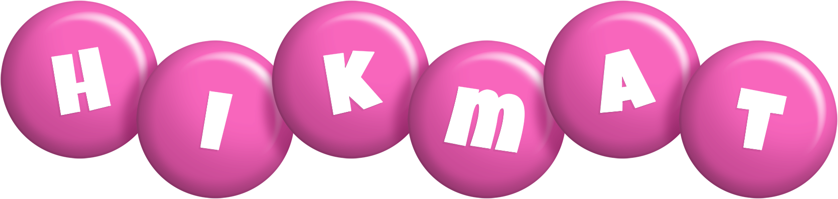 Hikmat candy-pink logo