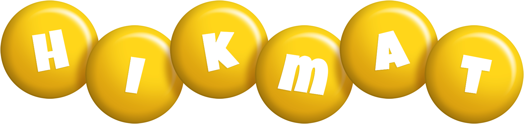 Hikmat candy-yellow logo