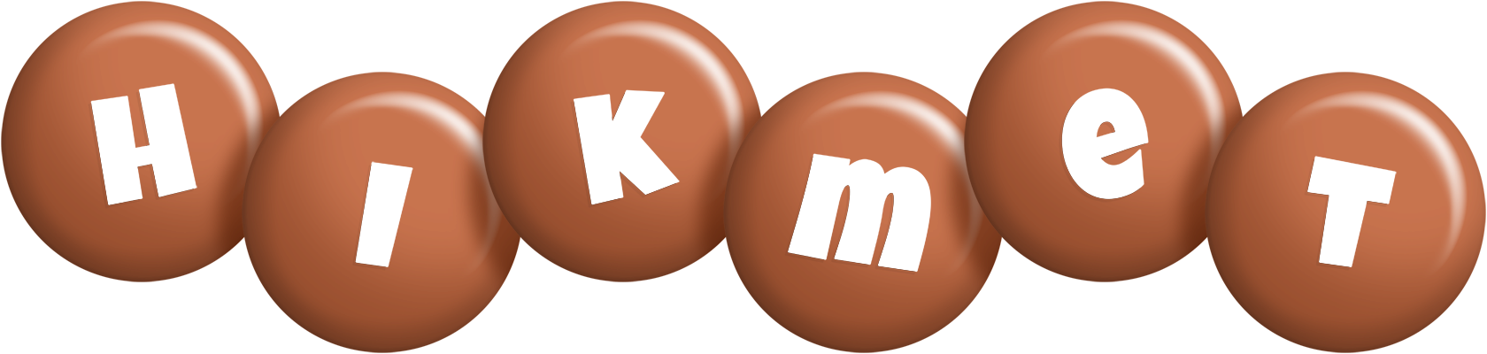 Hikmet candy-brown logo