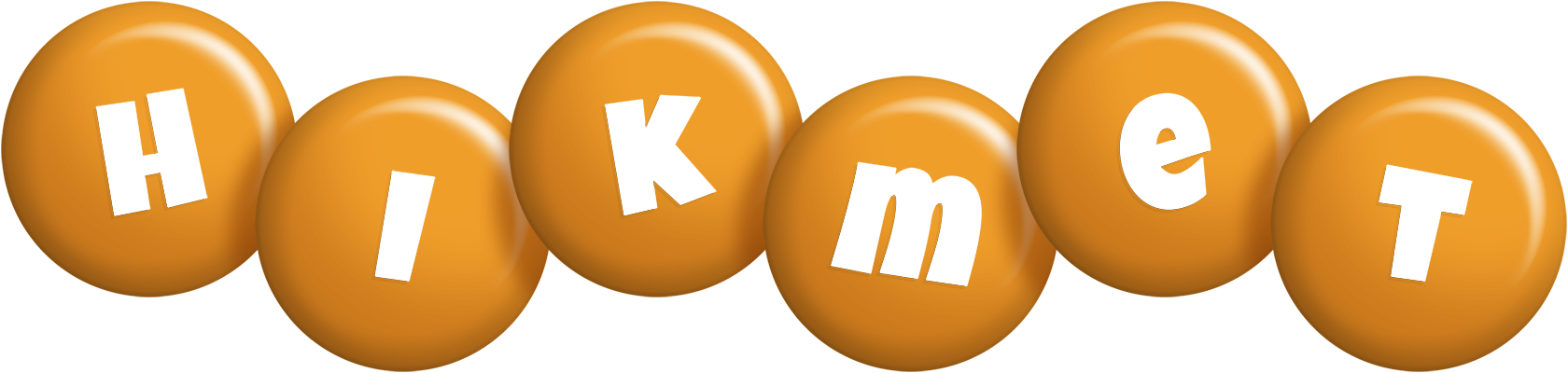 Hikmet candy-orange logo