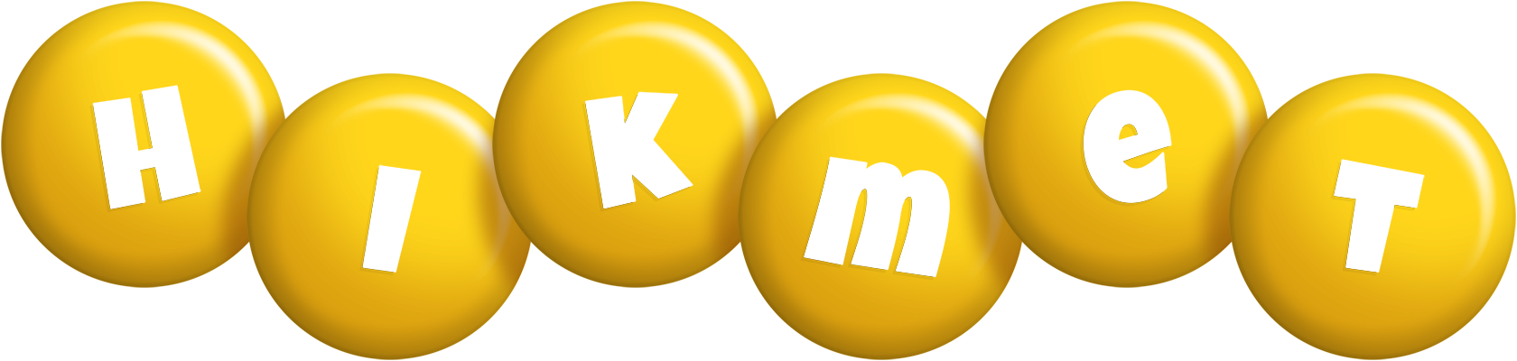 Hikmet candy-yellow logo