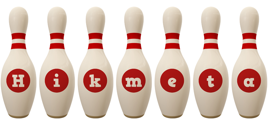 Hikmeta bowling-pin logo