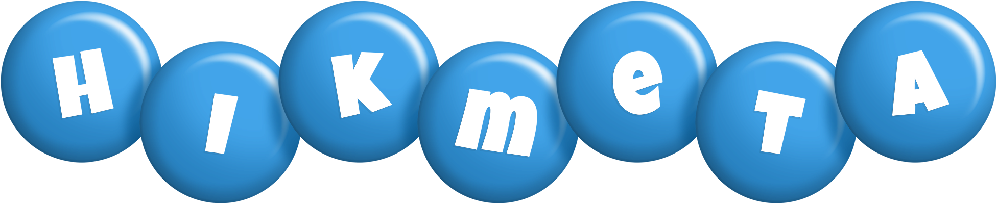 Hikmeta candy-blue logo