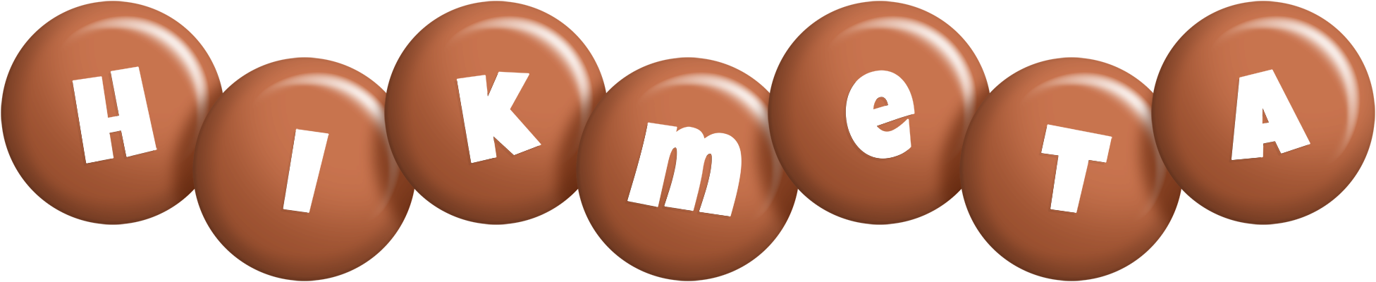Hikmeta candy-brown logo
