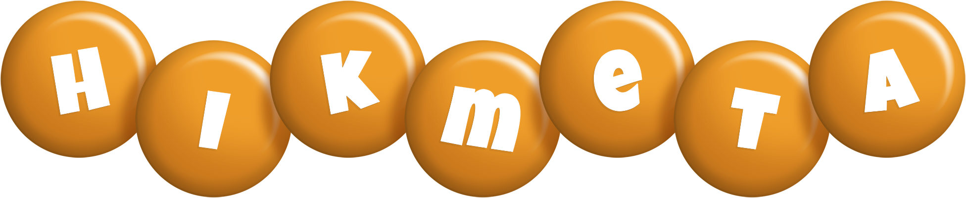 Hikmeta candy-orange logo