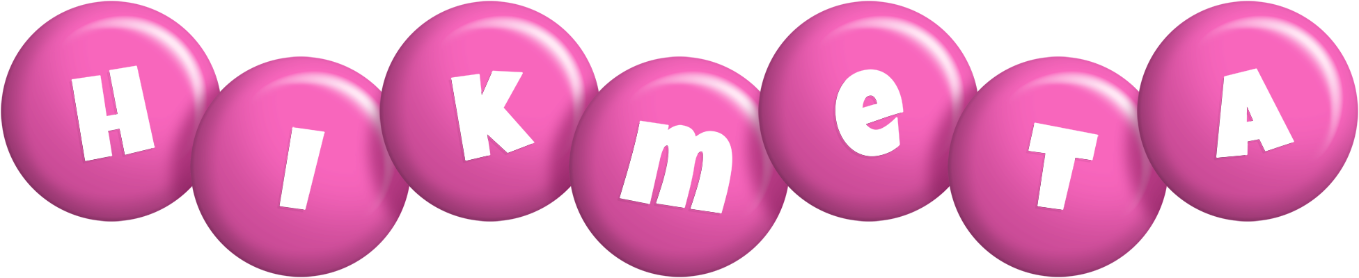Hikmeta candy-pink logo